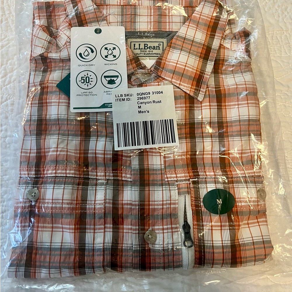 Brand new LL Bean Cool Weave Shirt size Med